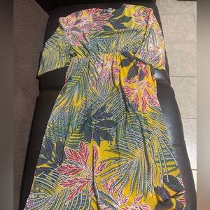 Tropical Print Dress